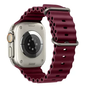   Tech-Protect Iconband Pro Apple Watch szíj 44/45/46/49 mm - Deep Burgundy