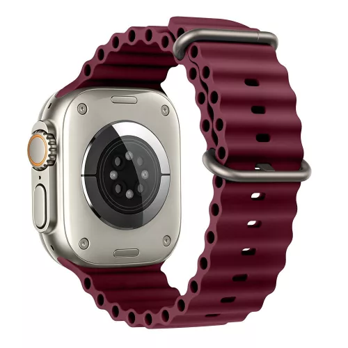 Tech-Protect Iconband Pro Apple Watch szíj 44/45/46/49 mm - Deep Burgundy