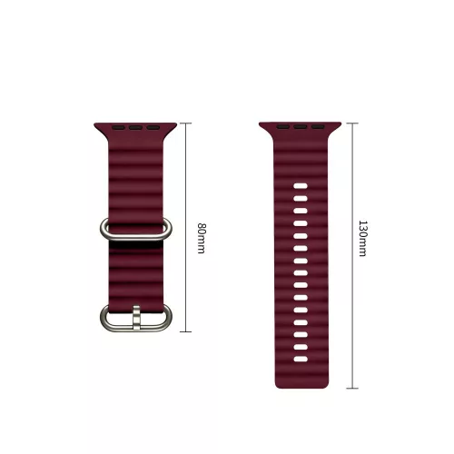 Tech-Protect Iconband Pro Apple Watch szíj 44/45/46/49 mm - Deep Burgundy