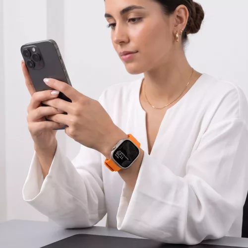 Tech-Protect Szíj Apple Watch szíj 44/45/46/49 mm - Signal Orange