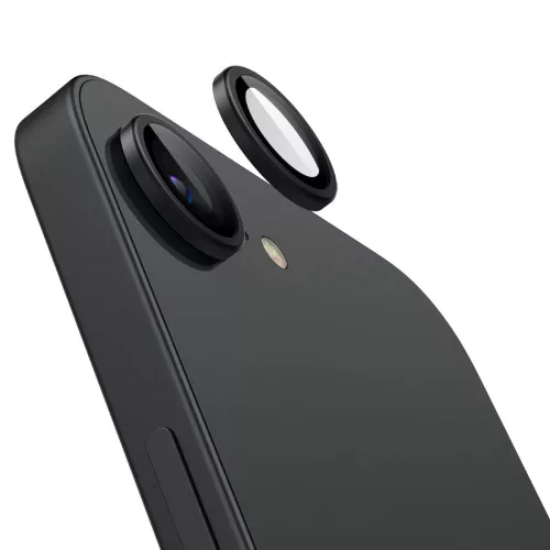 Spigen Optik Pro kameralencse-védő (2 db), Apple iPhone 16e / 17e - fekete