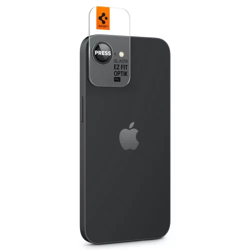 Spigen Optik Pro kameralencse-védő (2 db), Apple iPhone 16e / 17e - fekete