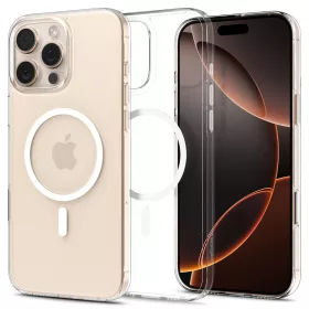   Spigen Thin Fit 'T' Mag MagSafe tok Apple iPhone 16 Pro készülékhez – Átlátszó/fehér