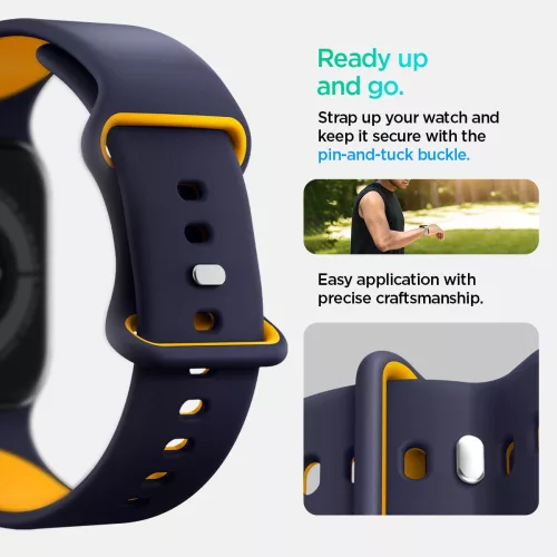 Spigen Nano Pop Apple Watch 8/9/10/11/SE (40/41/42 mm) tok - kék/sötétkék