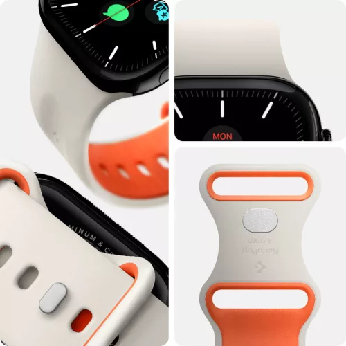 Spigen Nano Pop Apple Watch 8/9/10/11/SE (40/41/42 mm) tok - narancs/bézs