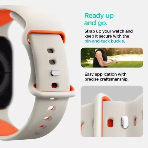 Spigen Nano Pop Apple Watch 8/9/10/11/SE (40/41/42 mm) tok - narancs/bézs