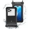 Spigen A611P univerzális vízálló tok - fekete