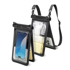 Spigen A603 univerzális vízálló tok - fekete