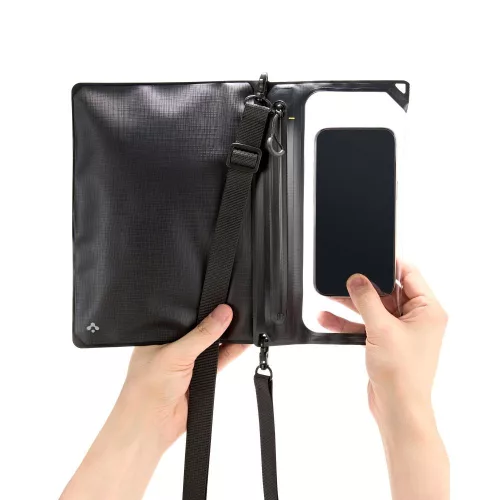Spigen A640 univerzális vízálló tok - fekete