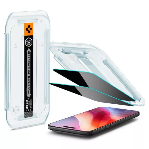 Spigen Glas.tR EZ Fit AC üvegfólia, Apple iPhone Air (2 db) - Privacy