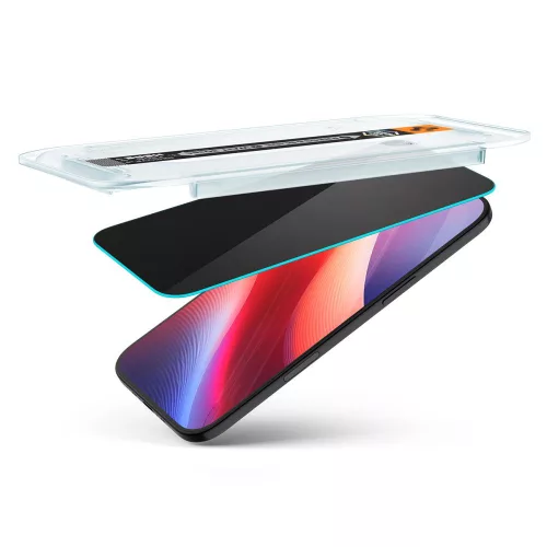 Spigen Glas.tR EZ Fit AC üvegfólia, Apple iPhone Air (2 db) - Privacy