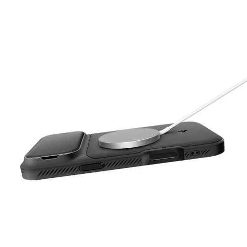 Spigen Optik Armor Mag MagSafe tok Apple iPhone 17 Pro Max készülékhez – Fekete