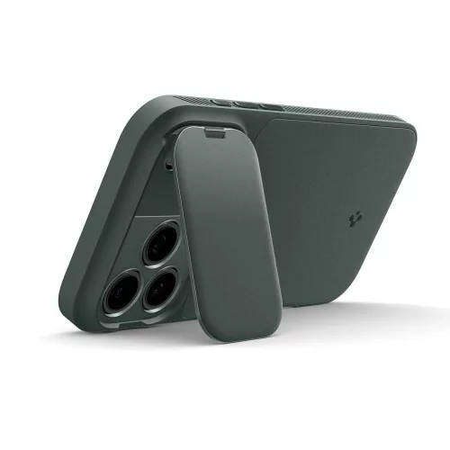 Spigen Optik Armor Mag MagSafe tok Apple iPhone 17 Pro Max készülékhez – Mélyzöld