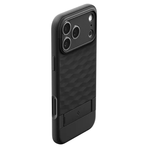 Spigen Parallax 'S' Mag MagSafe tok Apple iPhone 17 Pro Max készülékhez – Matt fekete