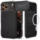 Spigen Optik Armor Mag MagSafe tok Apple iPhone 17 Pro készülékhez – Fekete