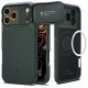 Spigen Optik Armor Mag MagSafe tok Apple iPhone 17 Pro készülékhez – Mélyzöld