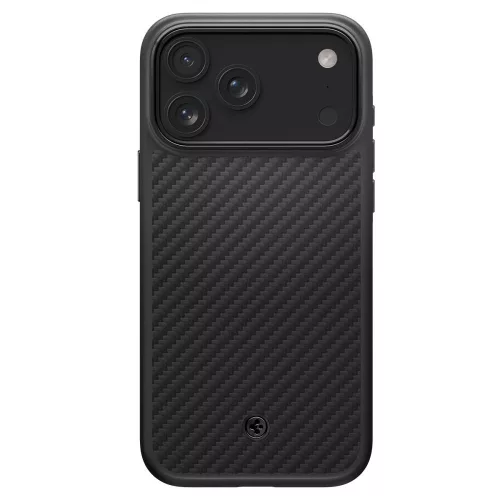Spigen Enzo Aramid 'T' Mag MagSafe tok Apple iPhone 17 Pro készülékhez – Fekete