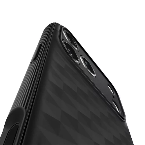 Spigen Parallax 'S' Mag MagSafe tok Apple iPhone 17 Pro készülékhez – Matt fekete