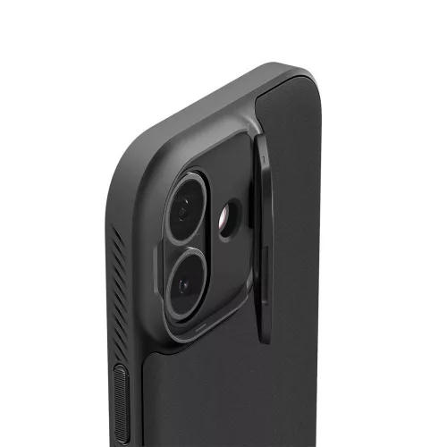Spigen Optik Armor Mag MagSafe tok Apple iPhone 17 készülékhez – Fekete