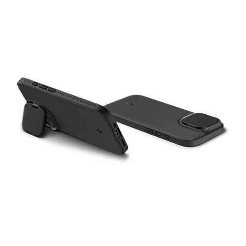 Spigen Optik Armor Mag MagSafe tok Apple iPhone 17 készülékhez – Fekete