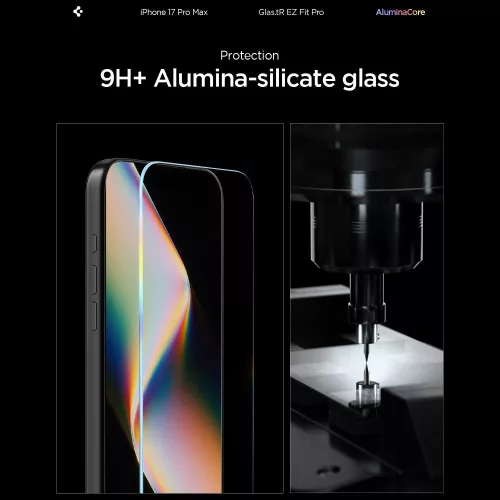 Spigen Glas.tR EZ Fit Pro AC üvegfólia Apple iPhone 16 Pro Max készülékhez – Átlátszó