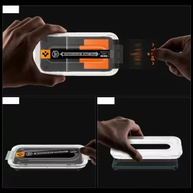   Spigen Glas.tR EZ Fit Pro AC Privacy üvegfólia Apple iPhone 16 Pro Max készülékhez – Átlátszó