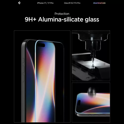 Spigen Glas.tR EZ Fit Pro AC üvegfólia Apple iPhone 16 Pro készülékhez – Átlátszó