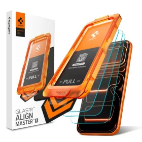   Spigen ALM Glas.tR Slim üvegfólia (3db) Apple iPhone 17 Pro készülékhez – Átlátszó