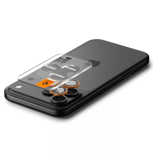 Spigen Optik Pro Glas.tR EZ Fit Apple iPhone 14 Pro készülékhez – Narancssárga