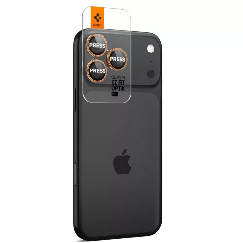 Spigen Optik Pro Glas.tR EZ Fit Apple iPhone 14 Pro készülékhez – Narancssárga