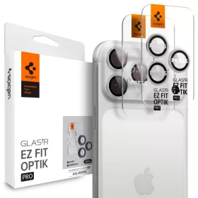   Spigen Optik Pro Glas.tR EZ Fit Apple iPhone 14 Pro készülékhez – Ezüst
