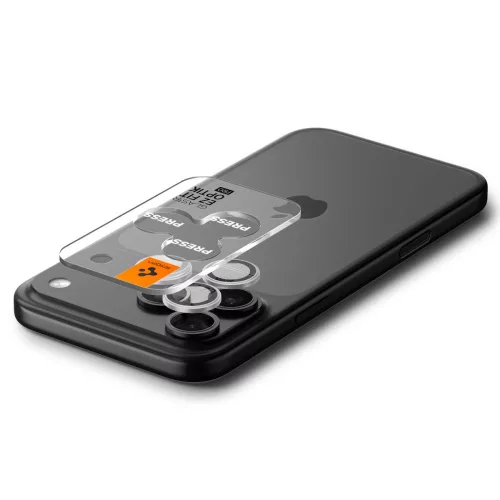 Spigen Optik Pro Glas.tR EZ Fit Apple iPhone 14 Pro készülékhez – Ezüst