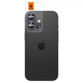   Spigen Optik Pro Glas.tR EZ Fit kameravédő (2-pack) Apple iPhone 16 készülékhez – Átlátszó