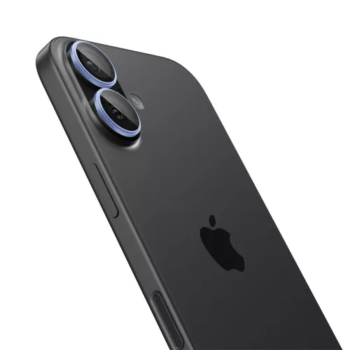 Spigen Optik Pro Glas.tR EZ Fit kameravédő (2-pack) Apple iPhone 16 készülékhez – Átlátszó