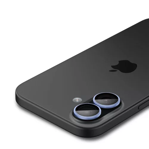 Spigen Optik Pro Glas.tR EZ Fit kameravédő (2-pack) Apple iPhone 16 készülékhez – Átlátszó