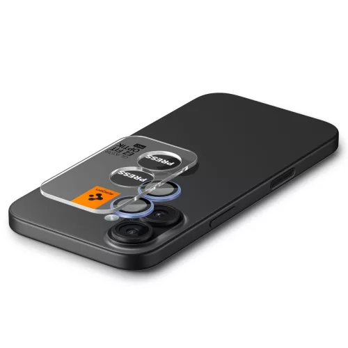 Spigen Optik Pro Glas.tR EZ Fit kameravédő (2-pack) Apple iPhone 16 készülékhez – Átlátszó