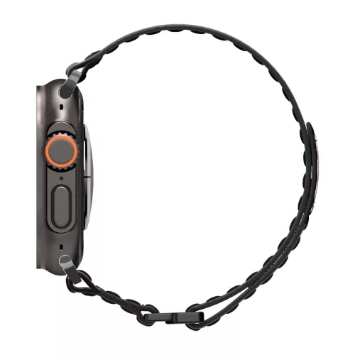 Spigen WBF0 Band Apple Watch 8/9/10/11/SE/Ultra (44/45/46/49 mm) szíj - fekete