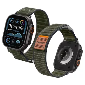   Spigen WBF0 Band Apple Watch 8/9/10/11/SE/Ultra (44/45/46/49 mm) szíj - zöld