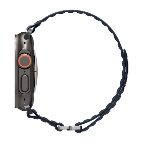 Spigen WBF0 Band Apple Watch 8/9/10/11/SE/Ultra (44/45/46/49 mm) szíj - sötétkék