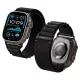 Spigen WBF1 Band Apple Watch 8/9/10/11/SE/Ultra (44/45/46/49 mm) szíj - fekete