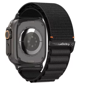   Spigen WBF1 Band Apple Watch 8/9/10/11/SE/Ultra (44/45/46/49 mm) szíj - fekete