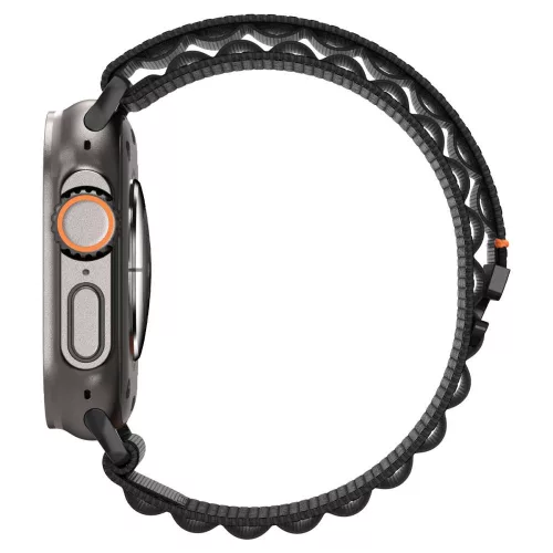 Spigen WBF1 Band Apple Watch 8/9/10/11/SE/Ultra (44/45/46/49 mm) szíj - fekete
