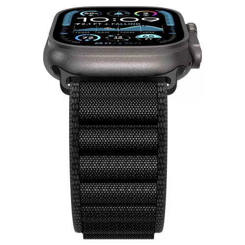Spigen WBF1 Band Apple Watch 8/9/10/11/SE/Ultra (44/45/46/49 mm) szíj - fekete