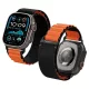 Spigen WBF1 Band Apple Watch 8/9/10/11/SE/Ultra (44/45/46/49 mm) szíj - fekete/narancs