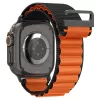 Spigen WBF1 Band Apple Watch 8/9/10/11/SE/Ultra (44/45/46/49 mm) szíj - fekete/narancs
