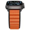 Spigen WBF1 Band Apple Watch 8/9/10/11/SE/Ultra (44/45/46/49 mm) szíj - fekete/narancs