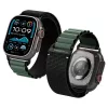 Spigen WBF1 Band Apple Watch 8/9/10/11/SE/Ultra (44/45/46/49 mm) szíj - fekete/zöld