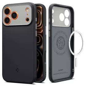   Spigen Nano Pop Mag MagSafe tok Apple iPhone 17 Pro Max készülékhez – Fekete szezám