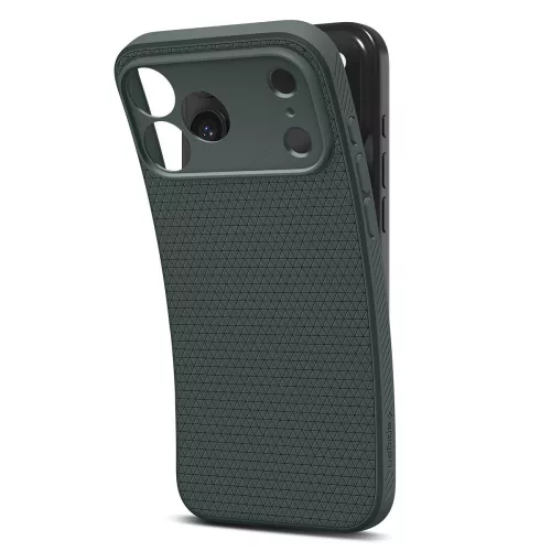 Spigen Liquid Air tok Apple iPhone 17 Pro Max készülékhez – Mélyzöld