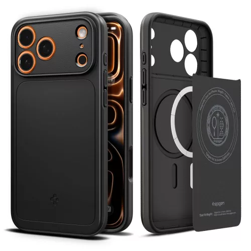 Spigen Thin Fit Mag MagSafe tok Apple iPhone 17 Pro Max készülékhez – Fekete